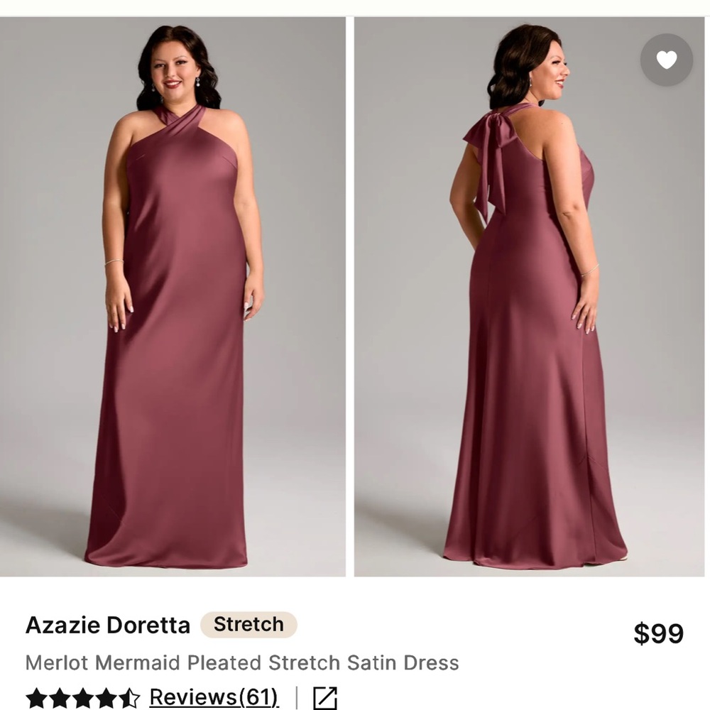 Elegant Pink Halter Satin Gown
